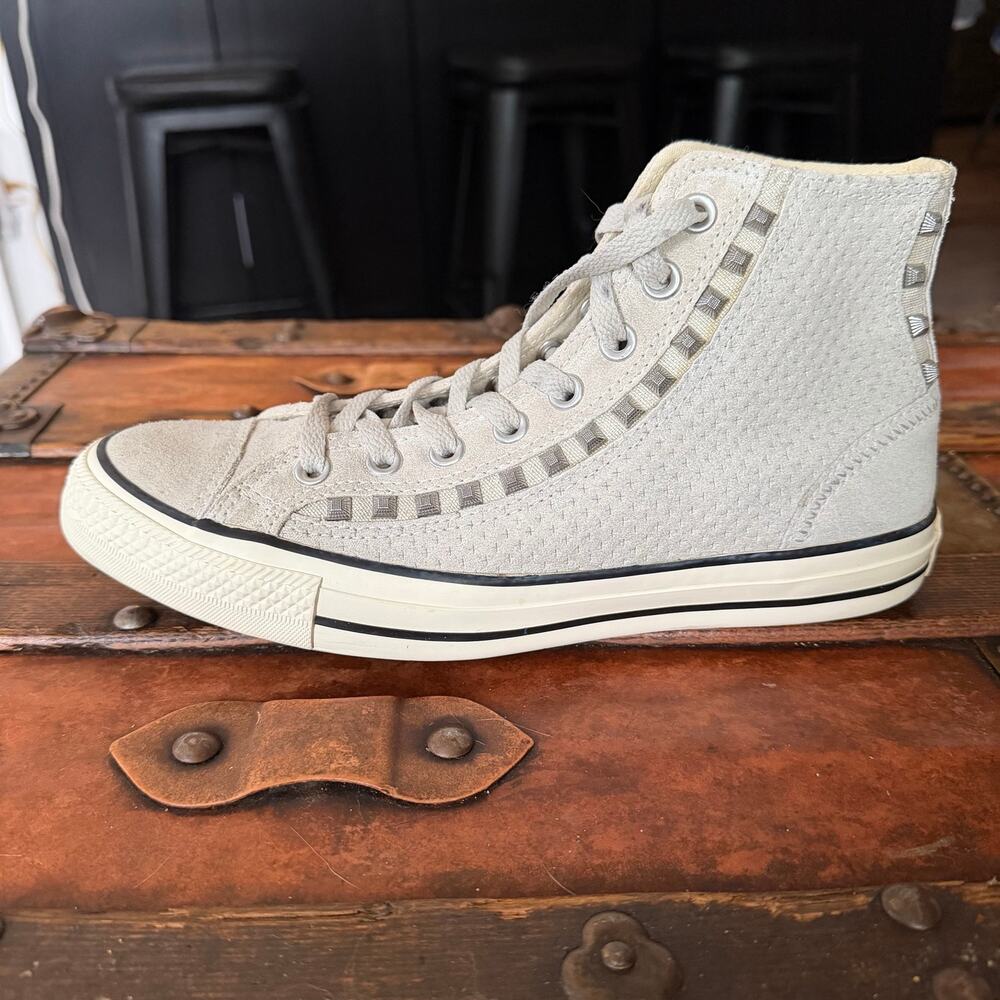 Converse All Star Suede and Studs High Top Sneakers
